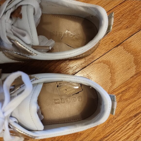 Boden Gold Mix Erin Retro Tennis shoe 2024 39 8-8.5 - Picture 5 of 10